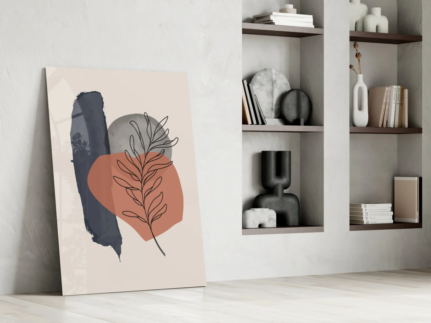 Abstract Shapes Glass Wall Art - Image 7