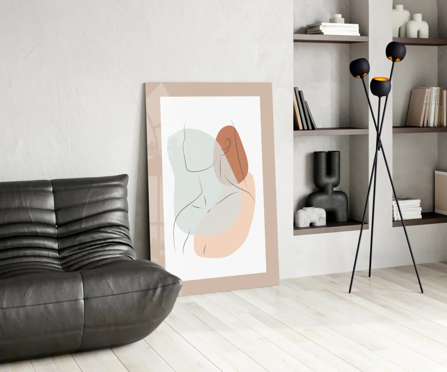 Abstract Shapes Glass Wall Art - Image 6