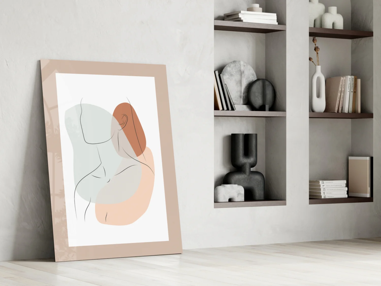 Abstract Shapes Glass Wall Art - Image 7