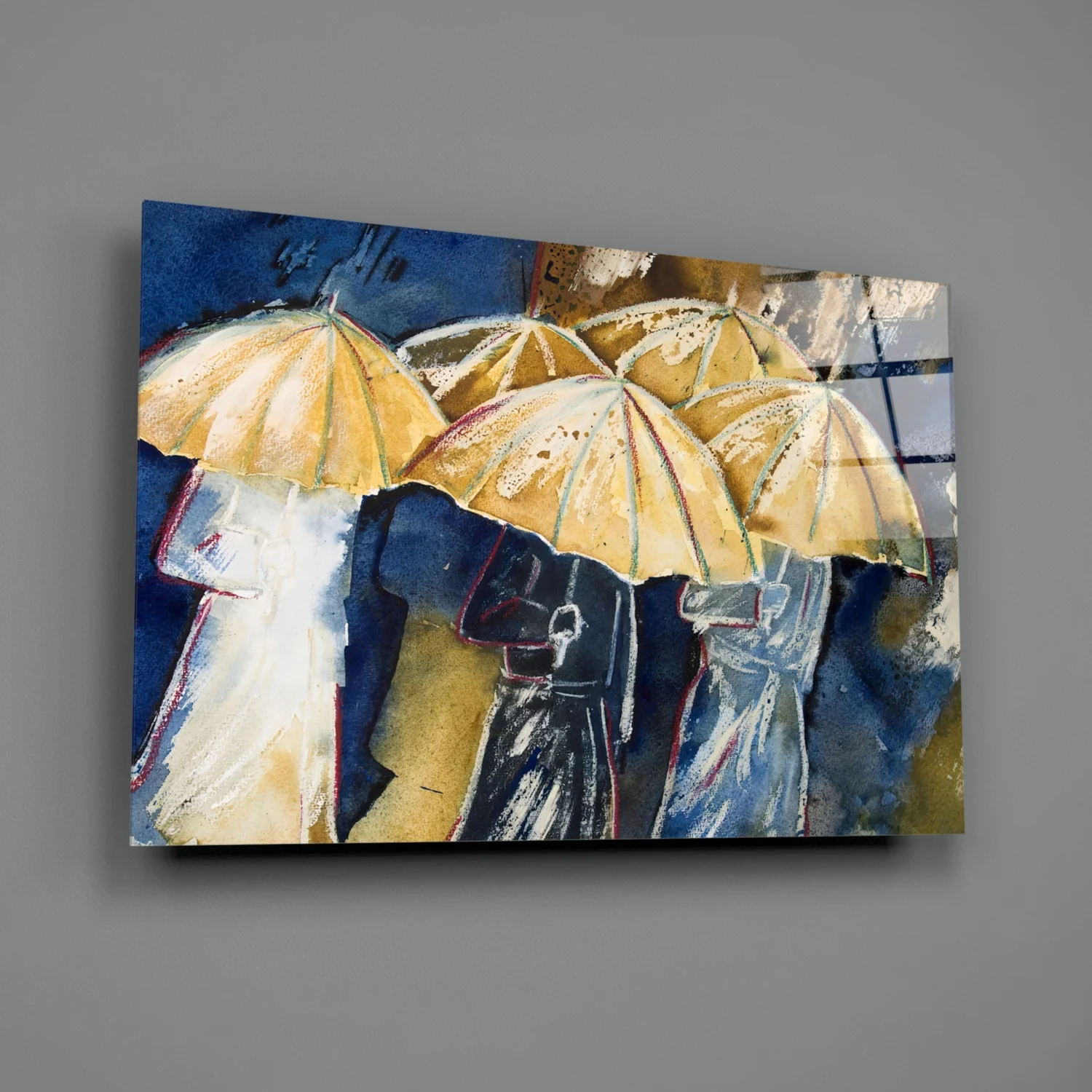 Umbrellas Glass Wall Art - Image 3