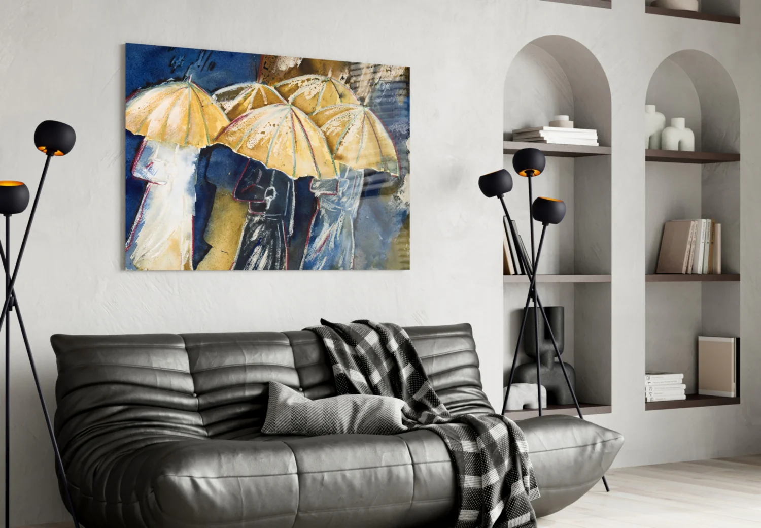 Umbrellas Glass Wall Art - Image 5