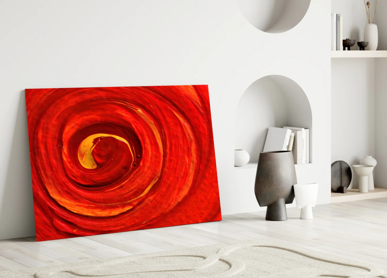 Cycle of Red Glass Wall Art - Image 4