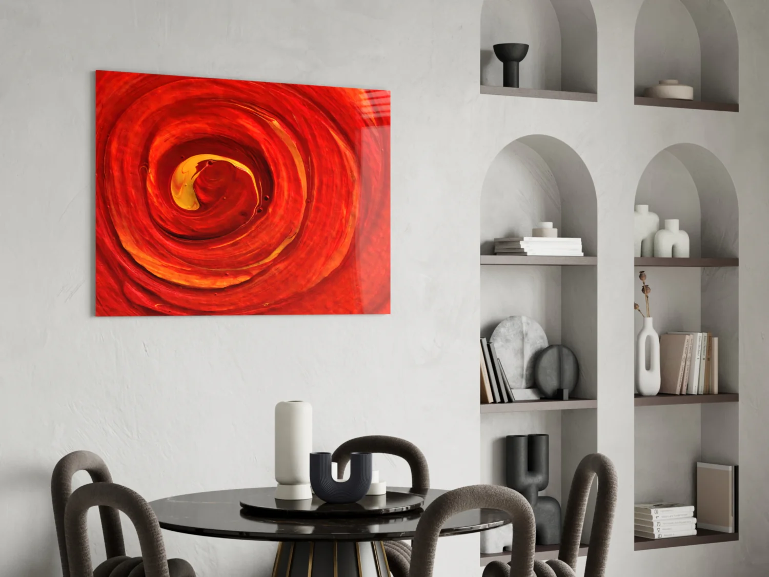 Cycle of Red Glass Wall Art - Image 6