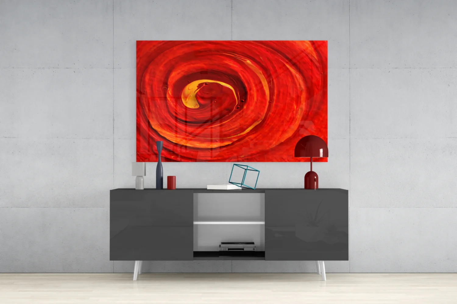 Cycle of Red Glass Wall Art - Image 9