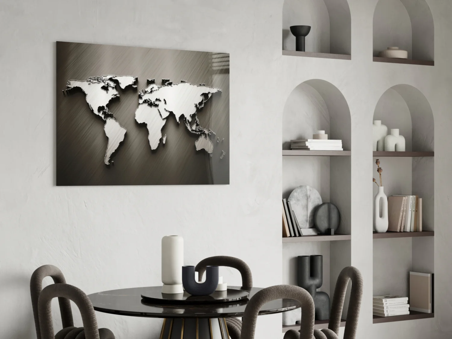 World Map Glass Wall Art - Image 6