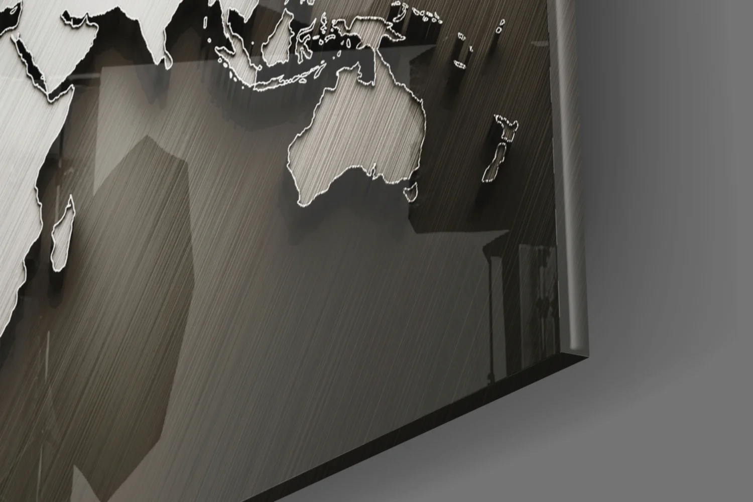 World Map Glass Wall Art - Image 8