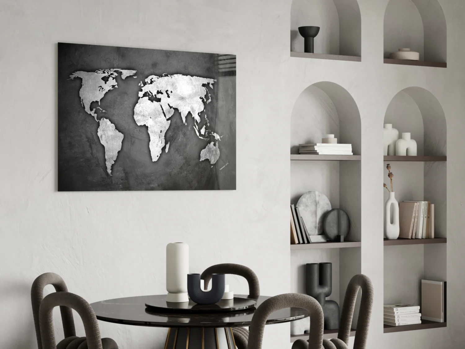 World Map Glass Wall Art - Image 6