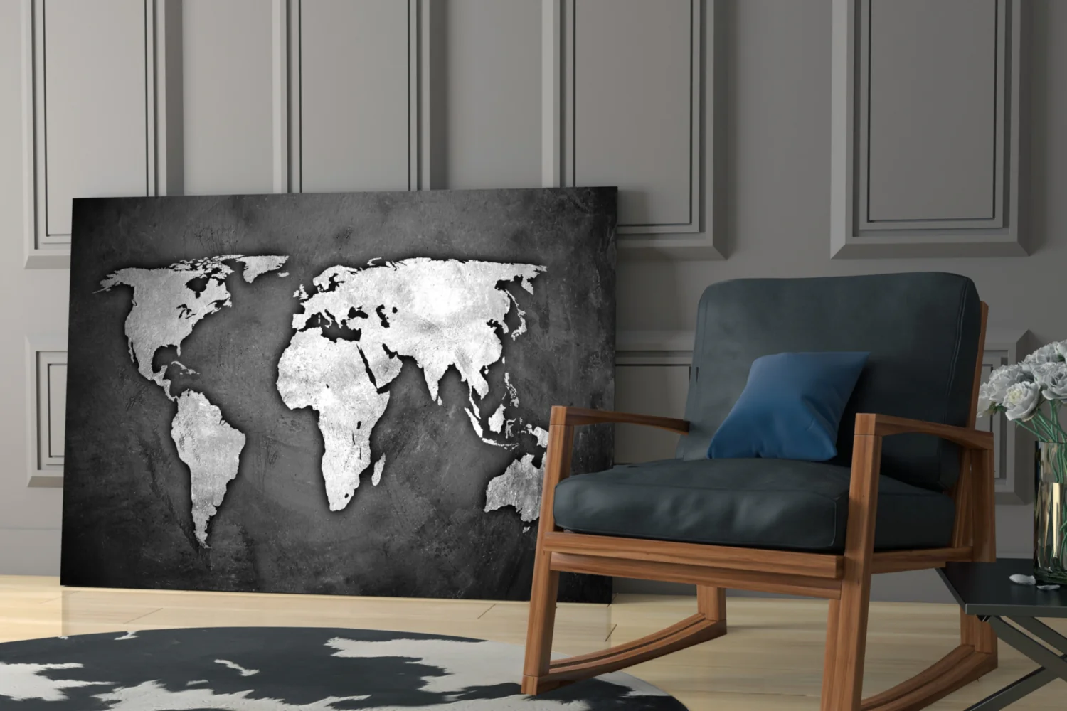 World Map Glass Wall Art - Image 7
