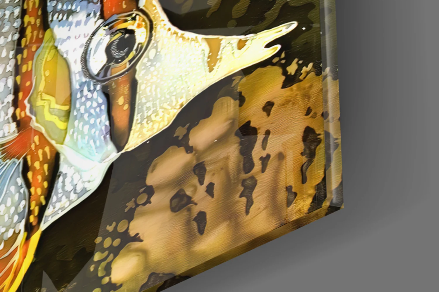 Orange Fish Glass Wall Art - Image 8