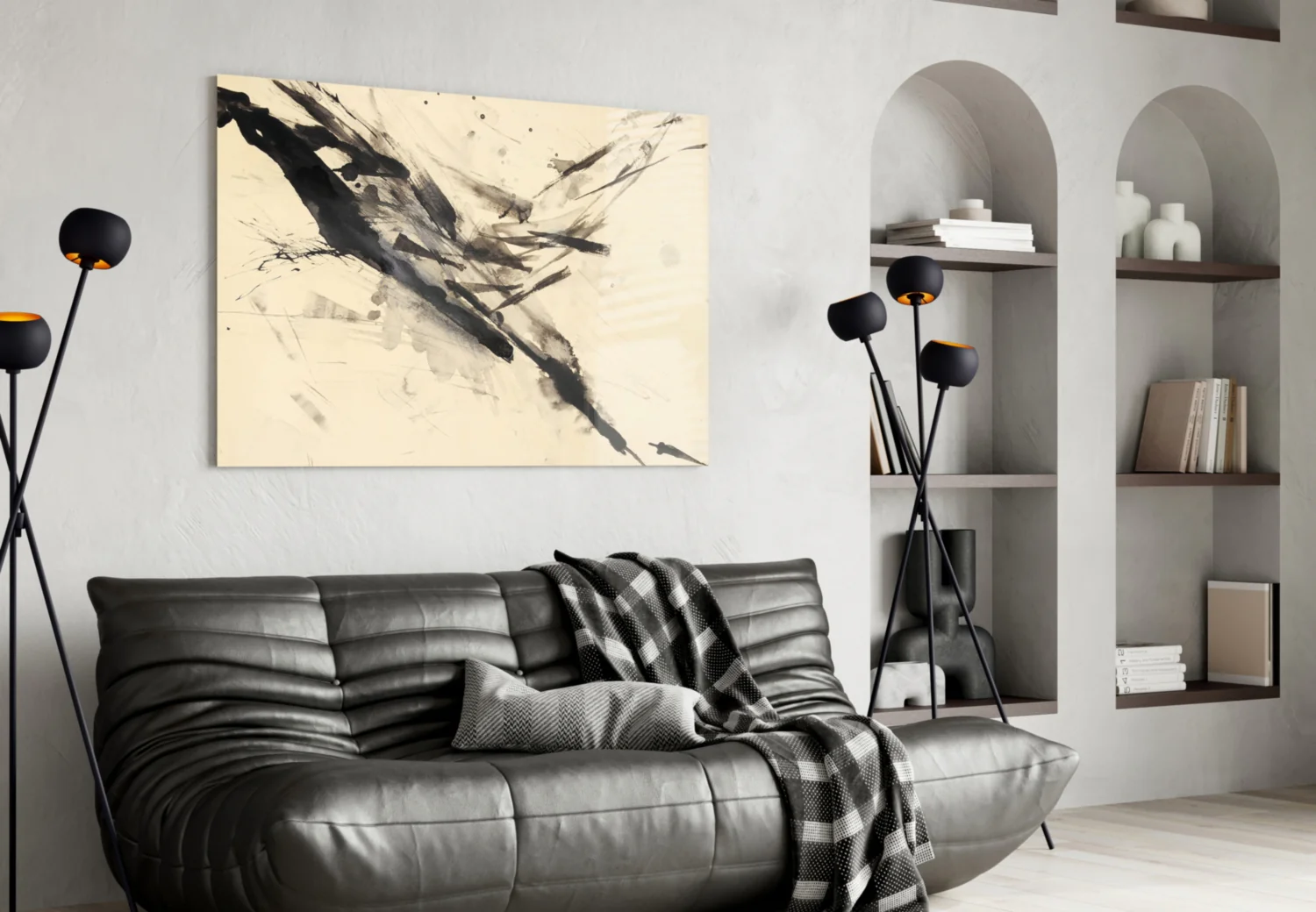 Abstract Glass Wall Art - Image 5
