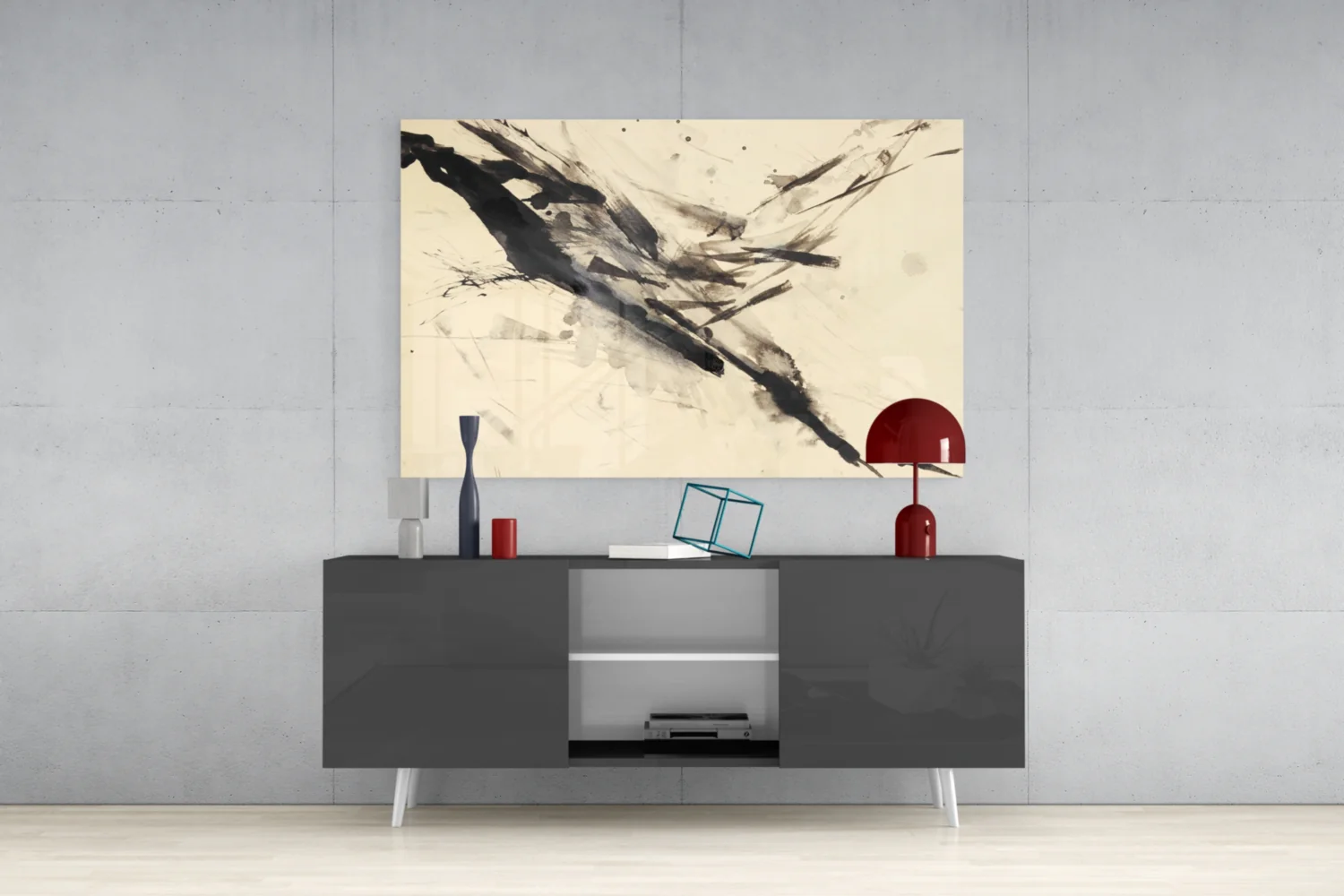 Abstract Glass Wall Art - Image 9