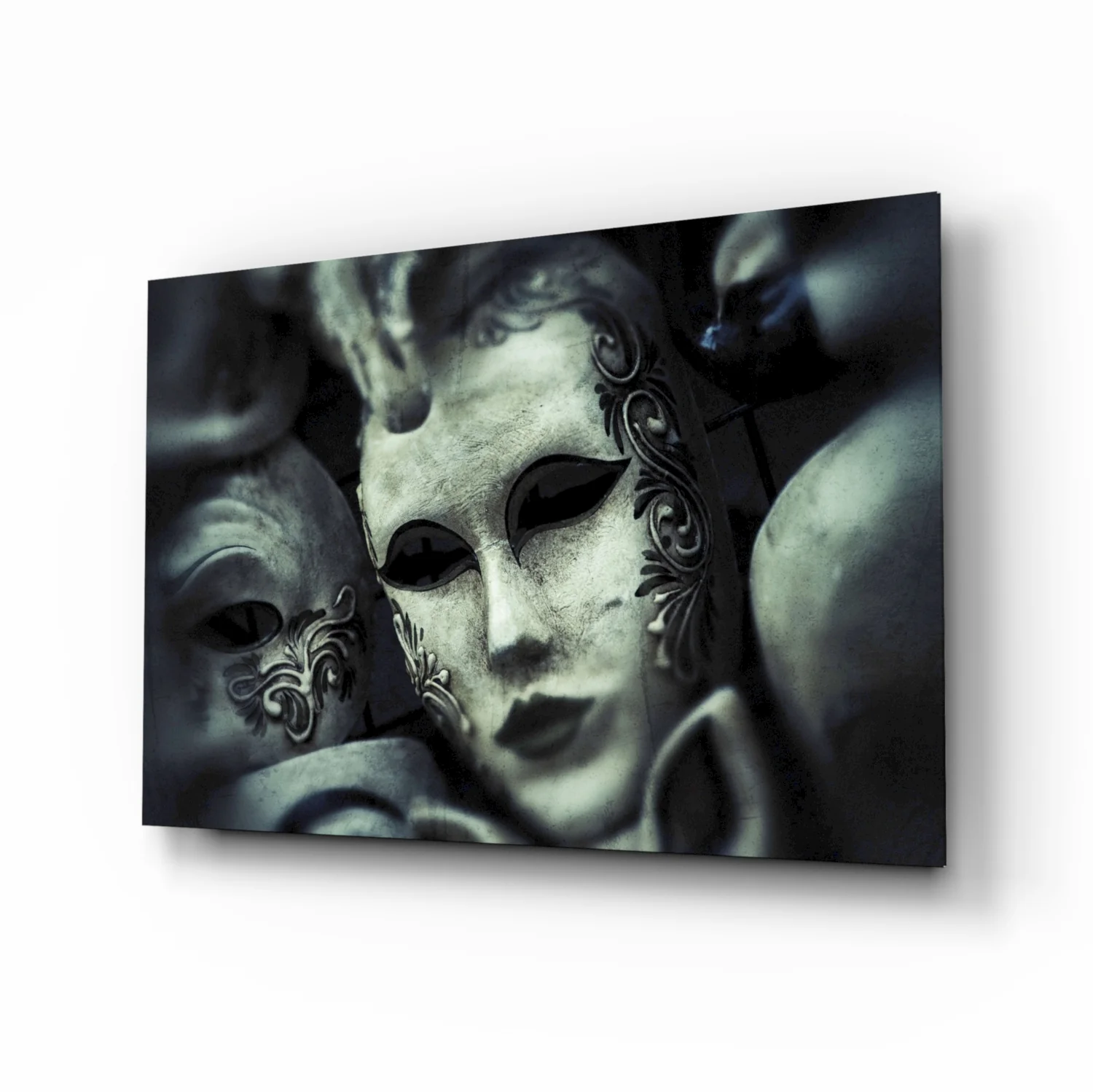 Mask Glass Wall Art - Image 2