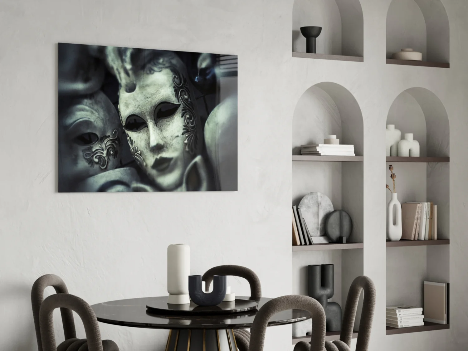 Mask Glass Wall Art - Image 6