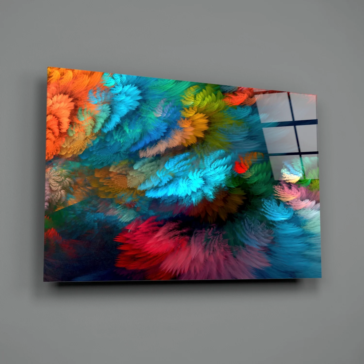 Dance of Colors Glass Wall Art - Image 3