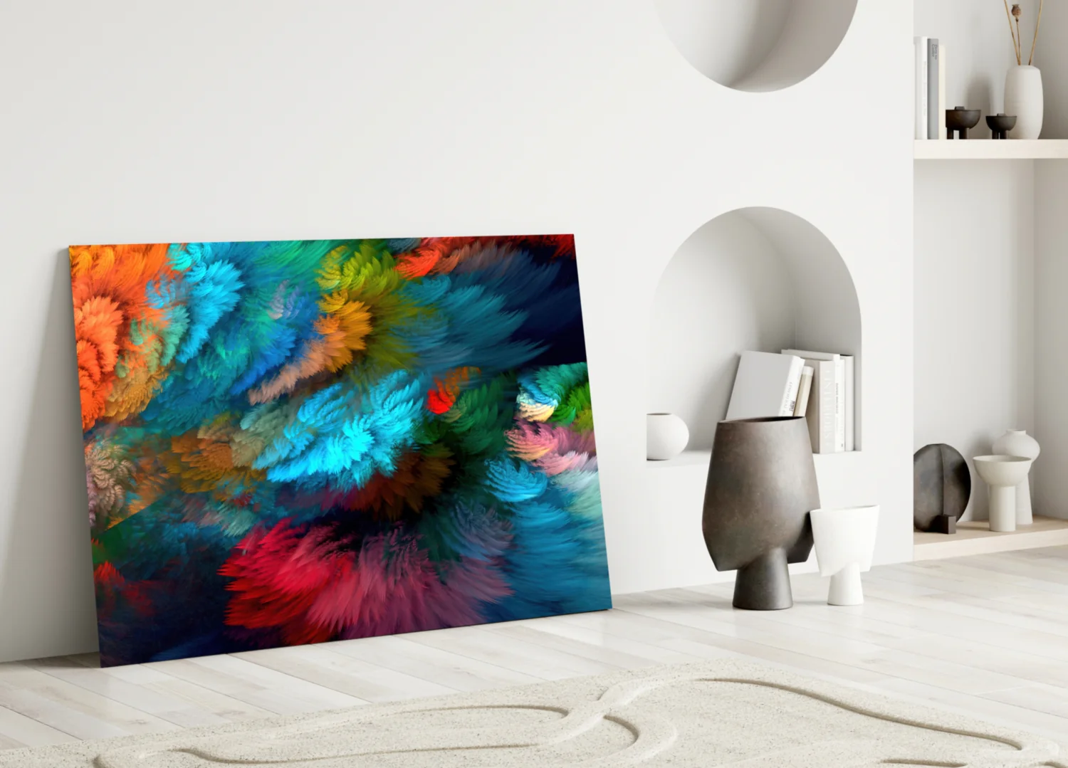 Dance of Colors Glass Wall Art - Image 4