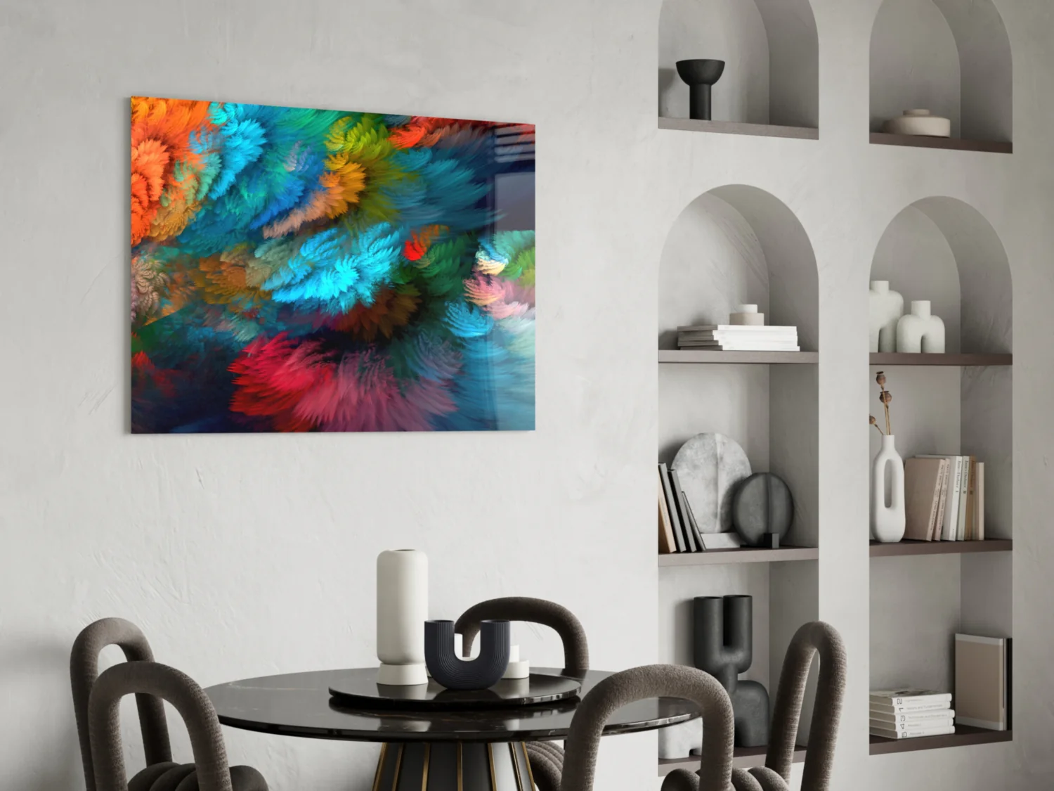 Dance of Colors Glass Wall Art - Image 6