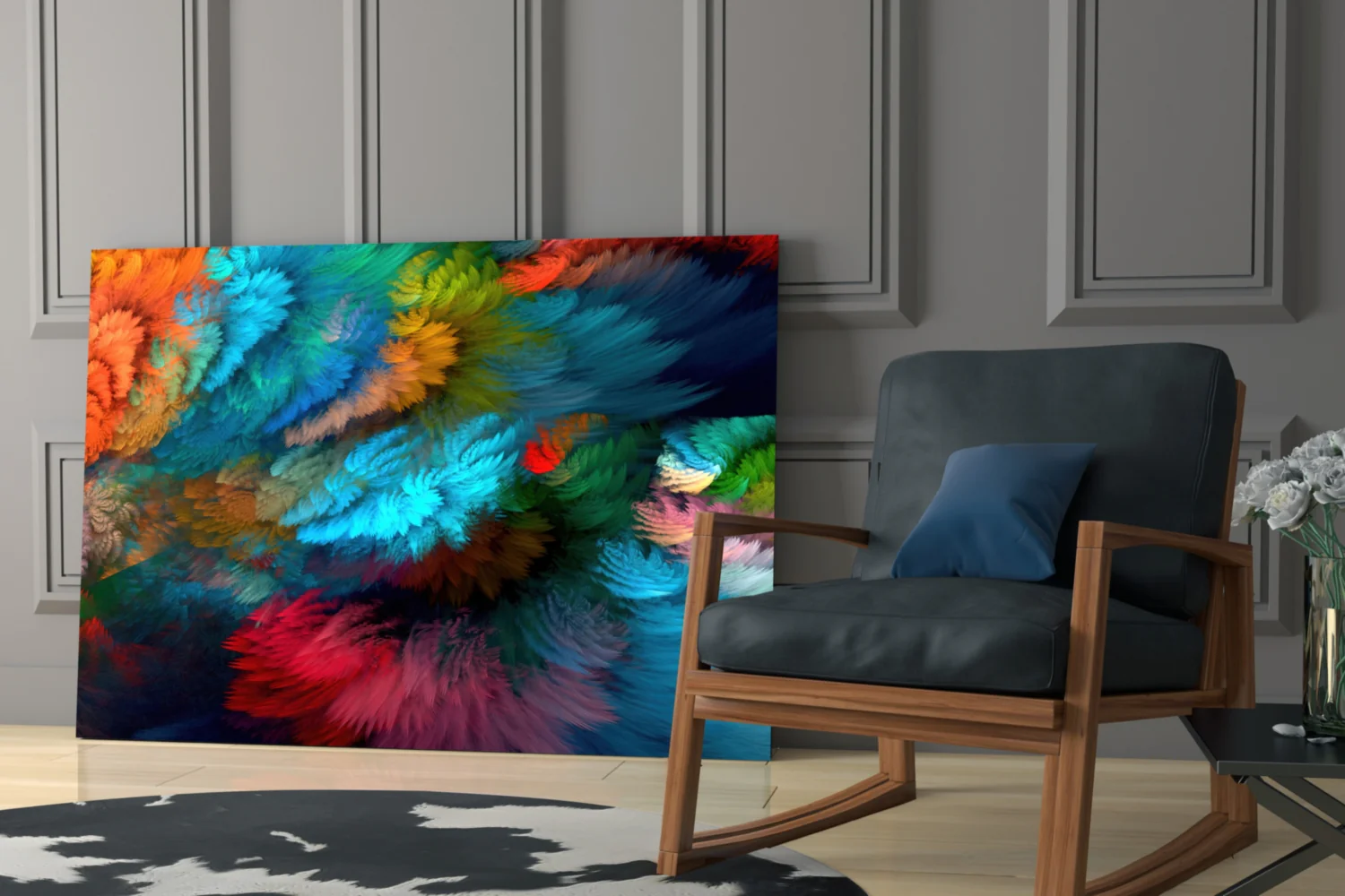Dance of Colors Glass Wall Art - Image 7