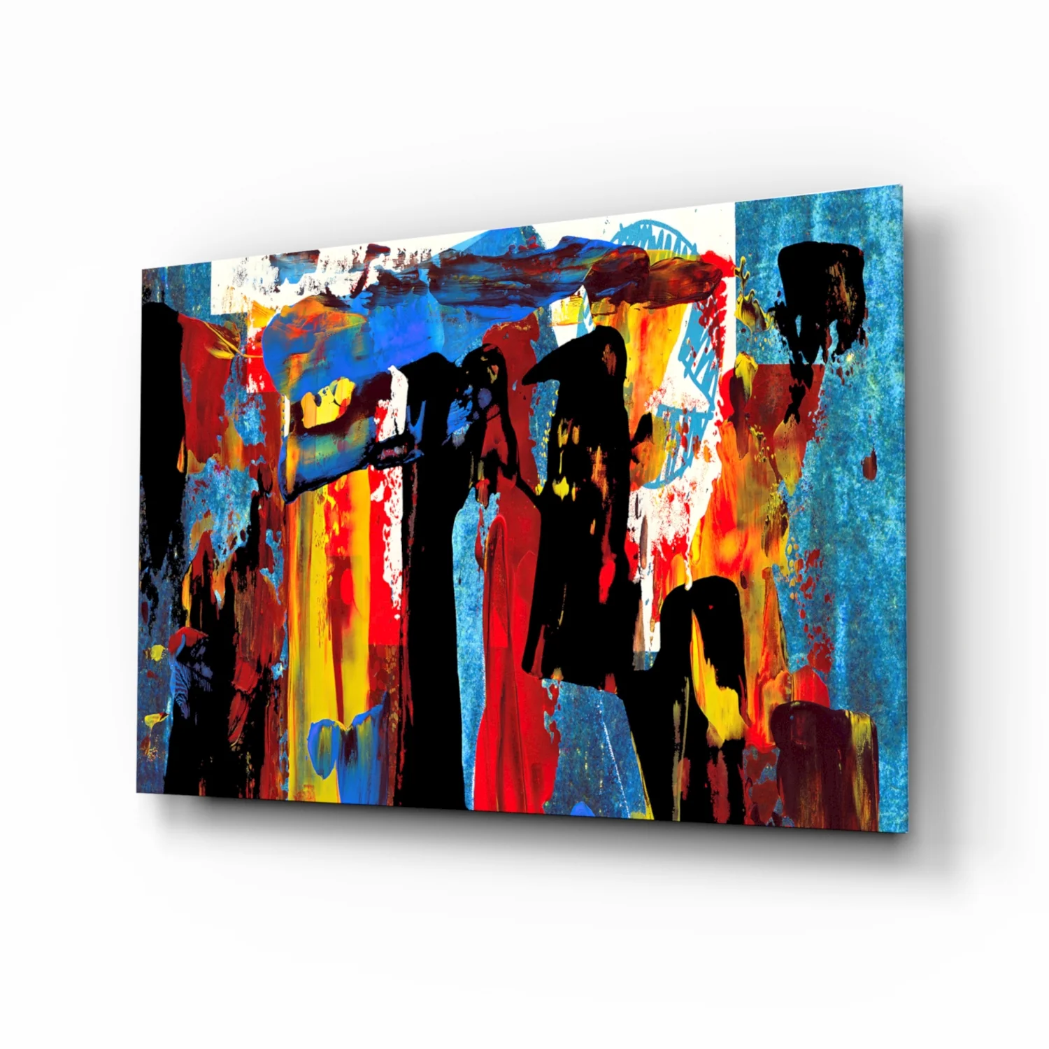 Abstract Glass Wall Art - Image 2