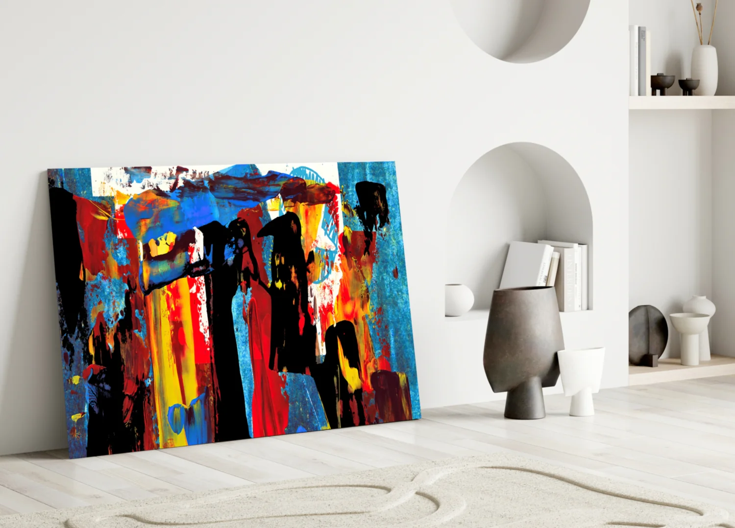 Abstract Glass Wall Art - Image 4