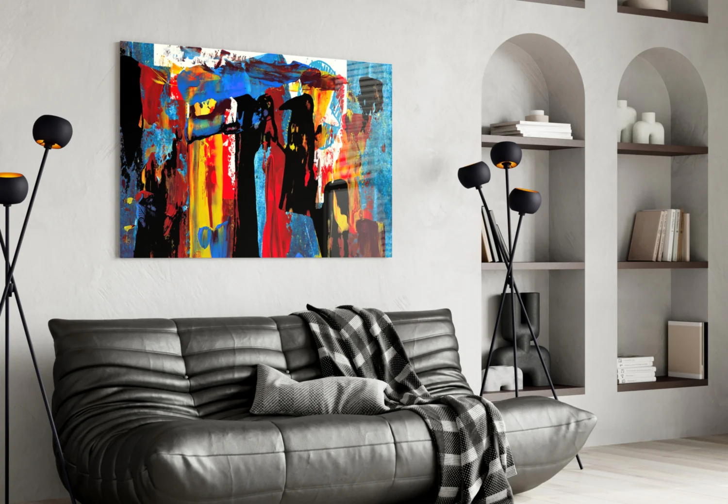 Abstract Glass Wall Art - Image 5