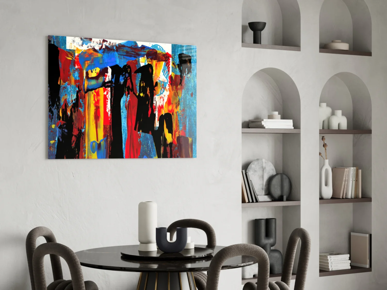 Abstract Glass Wall Art - Image 6