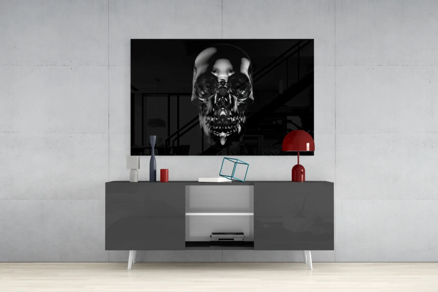 Skull Glass Wall Art - Image 9