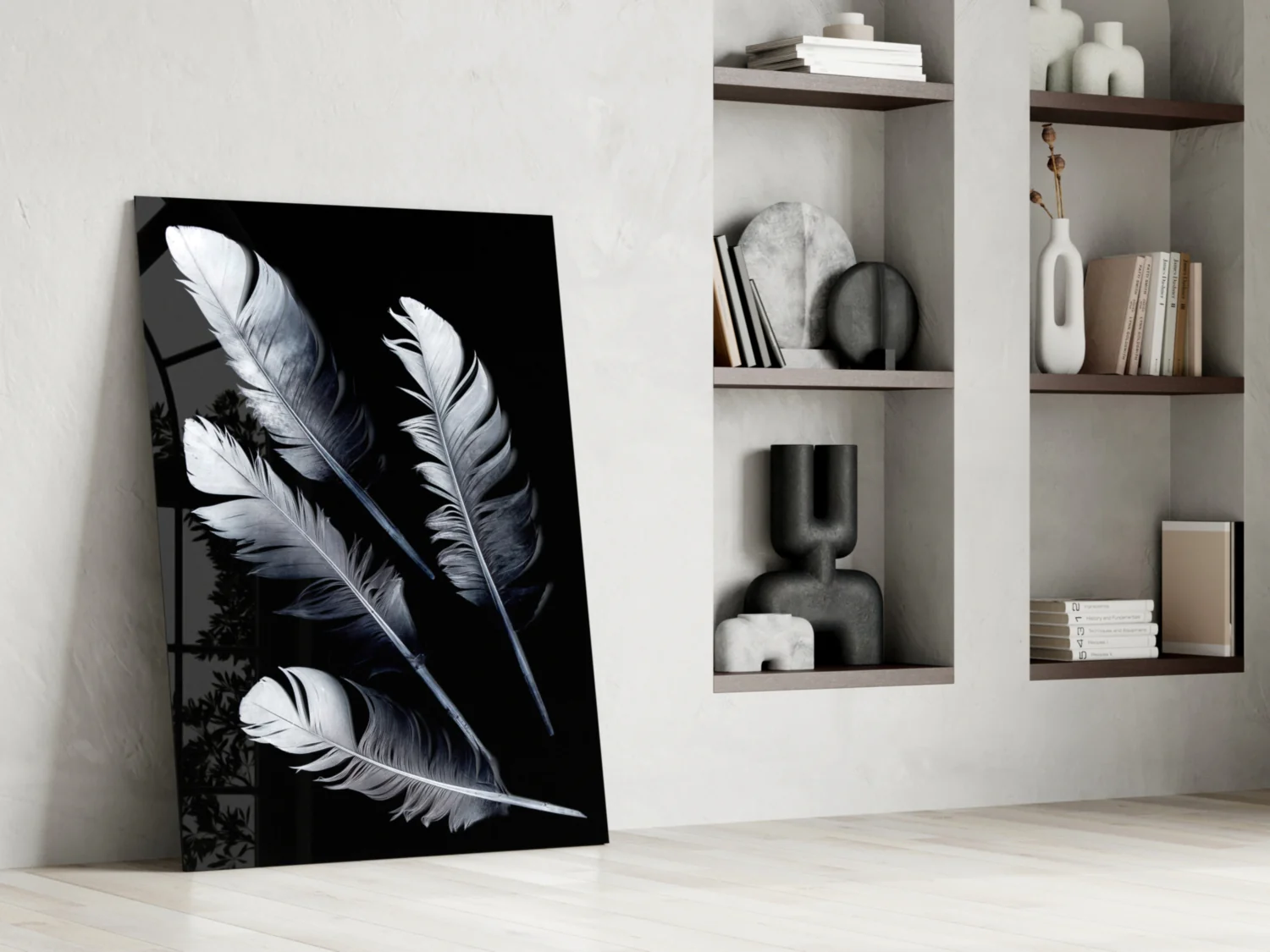 Feather Glass Wall Art - Image 7