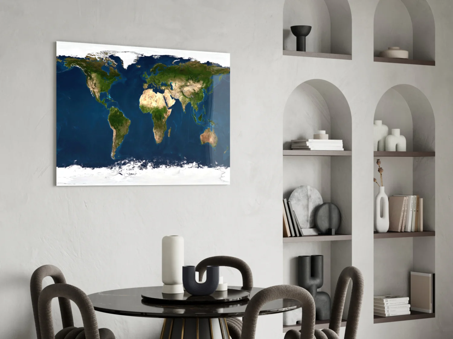 World Map Glass Wall Art - Image 6