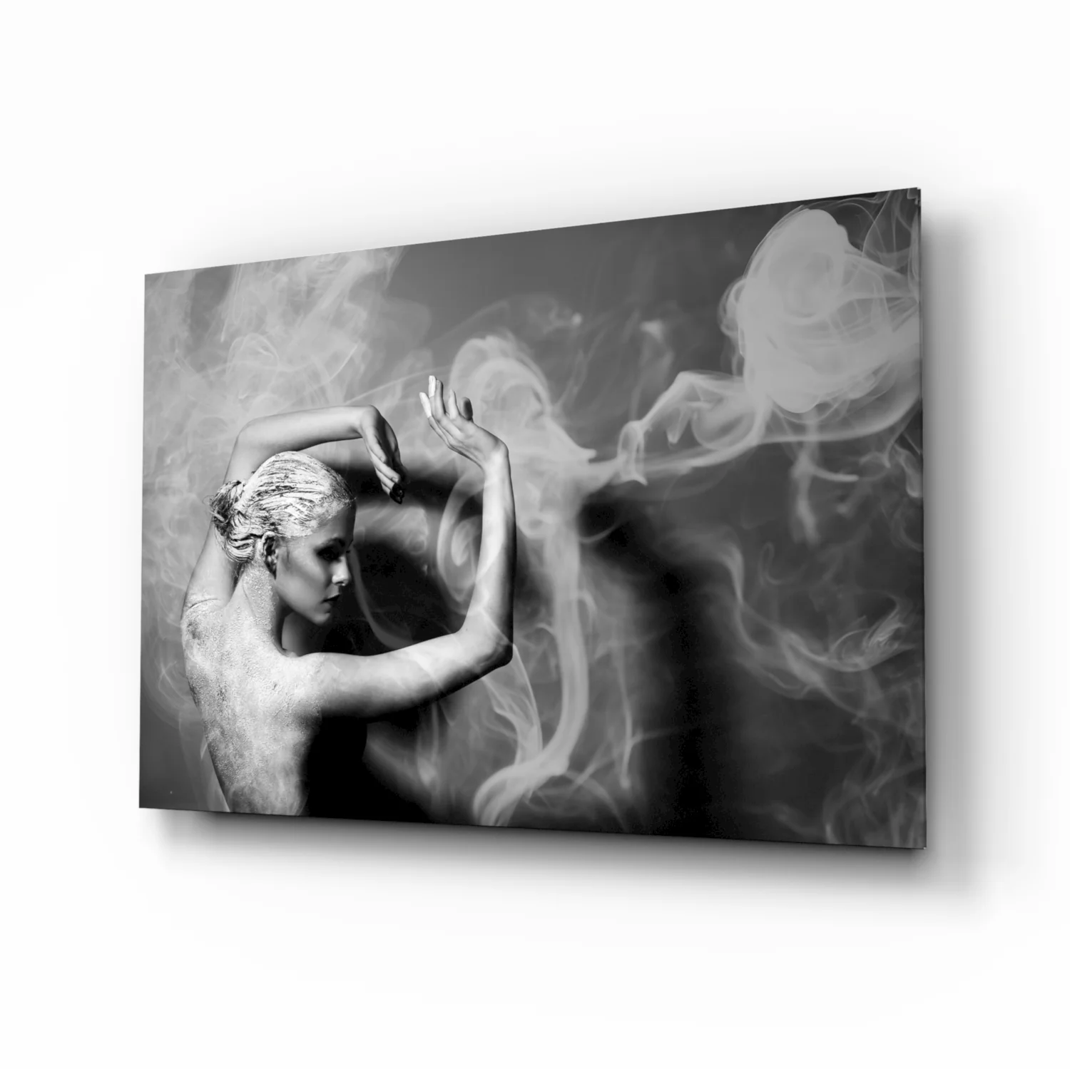 Smoke Dance Glass Wall Art - Image 2