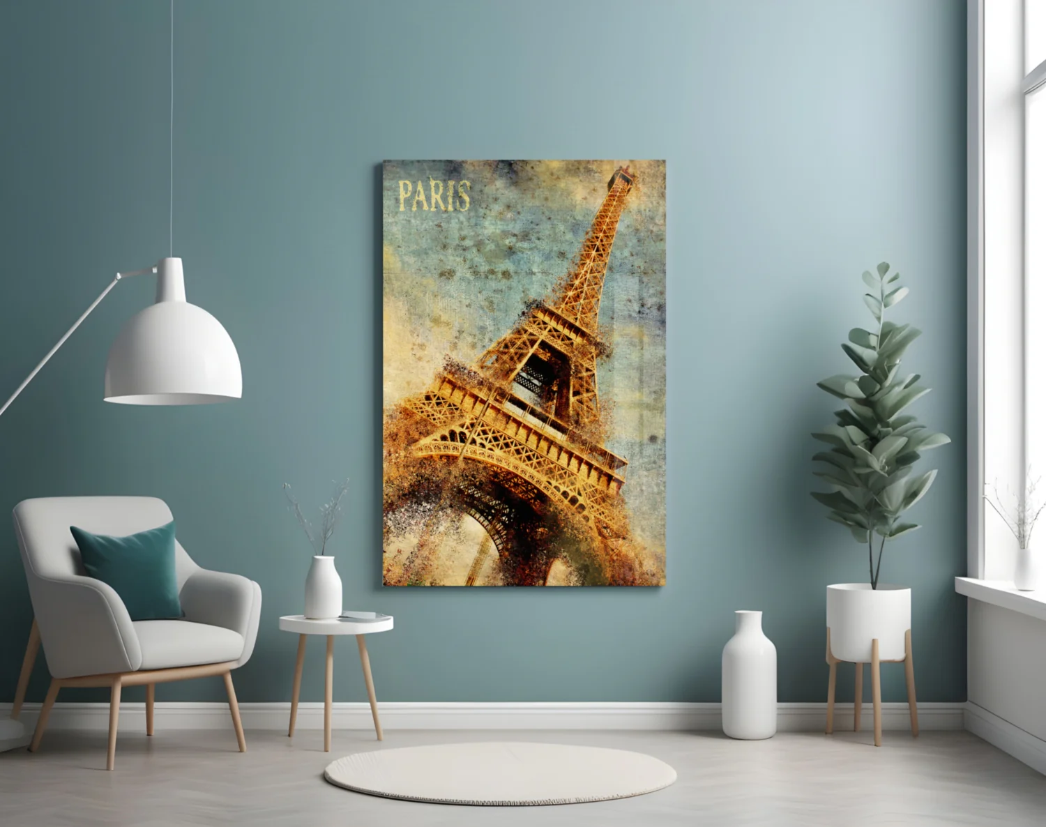 Eiffel Tower Glass Wall Art - Image 5