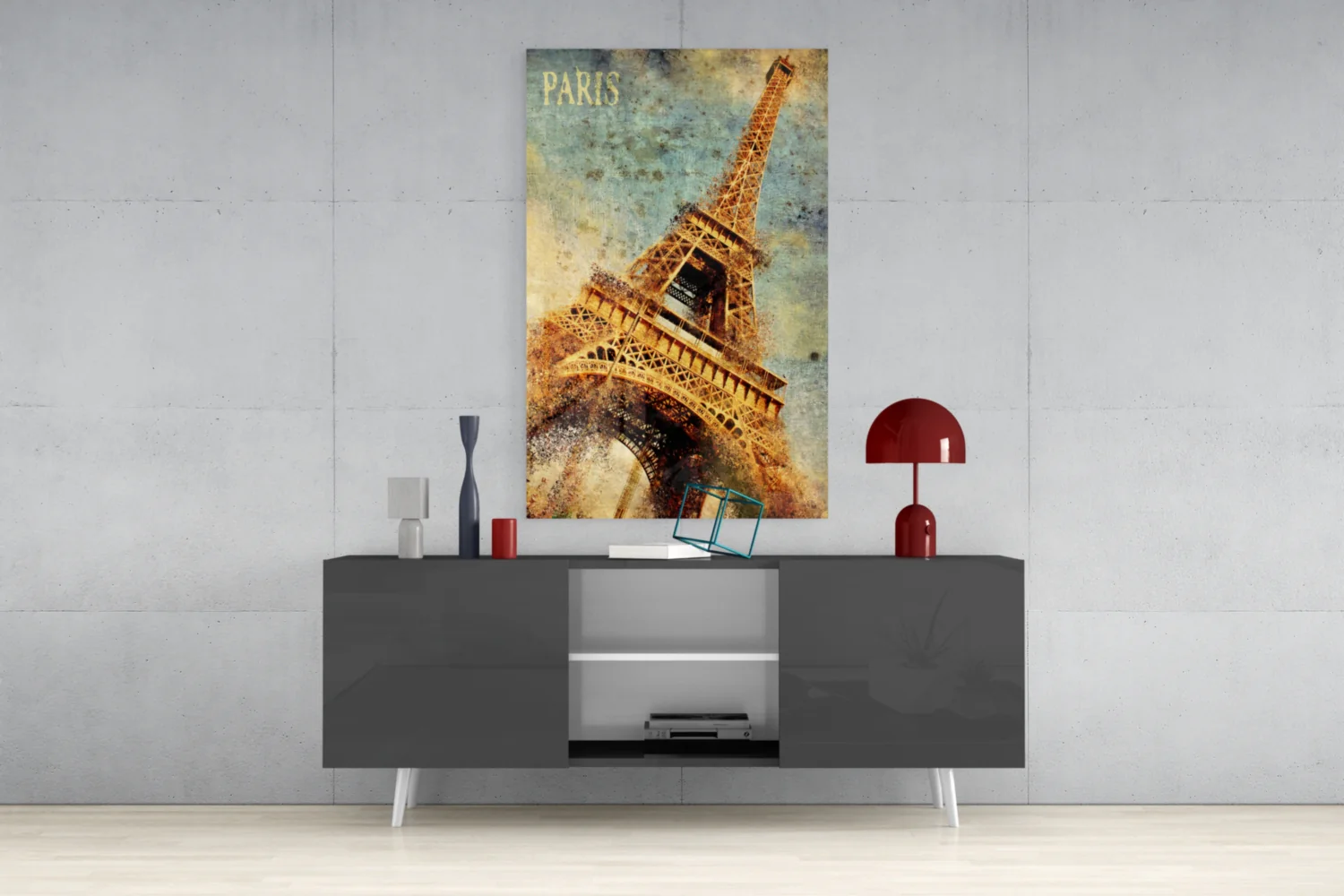 Eiffel Tower Glass Wall Art - Image 9