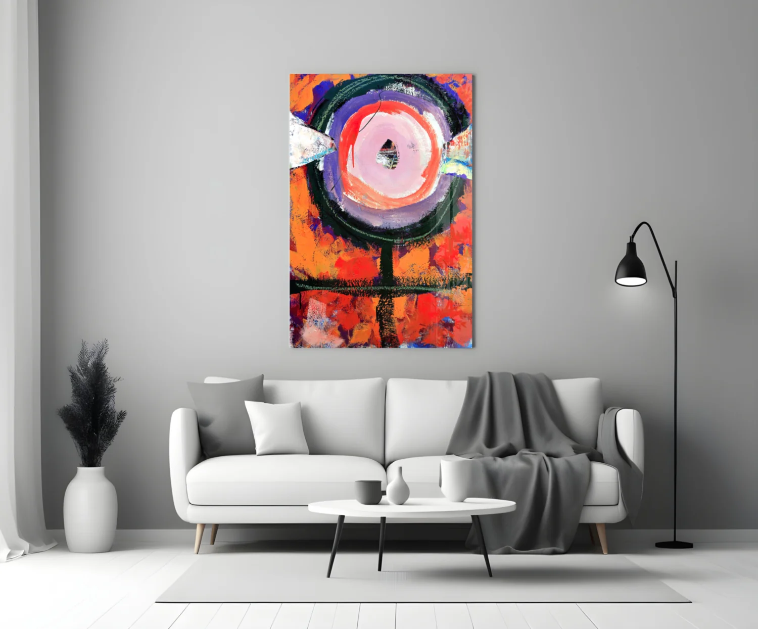 Abstract Glass Wall Art - Image 4