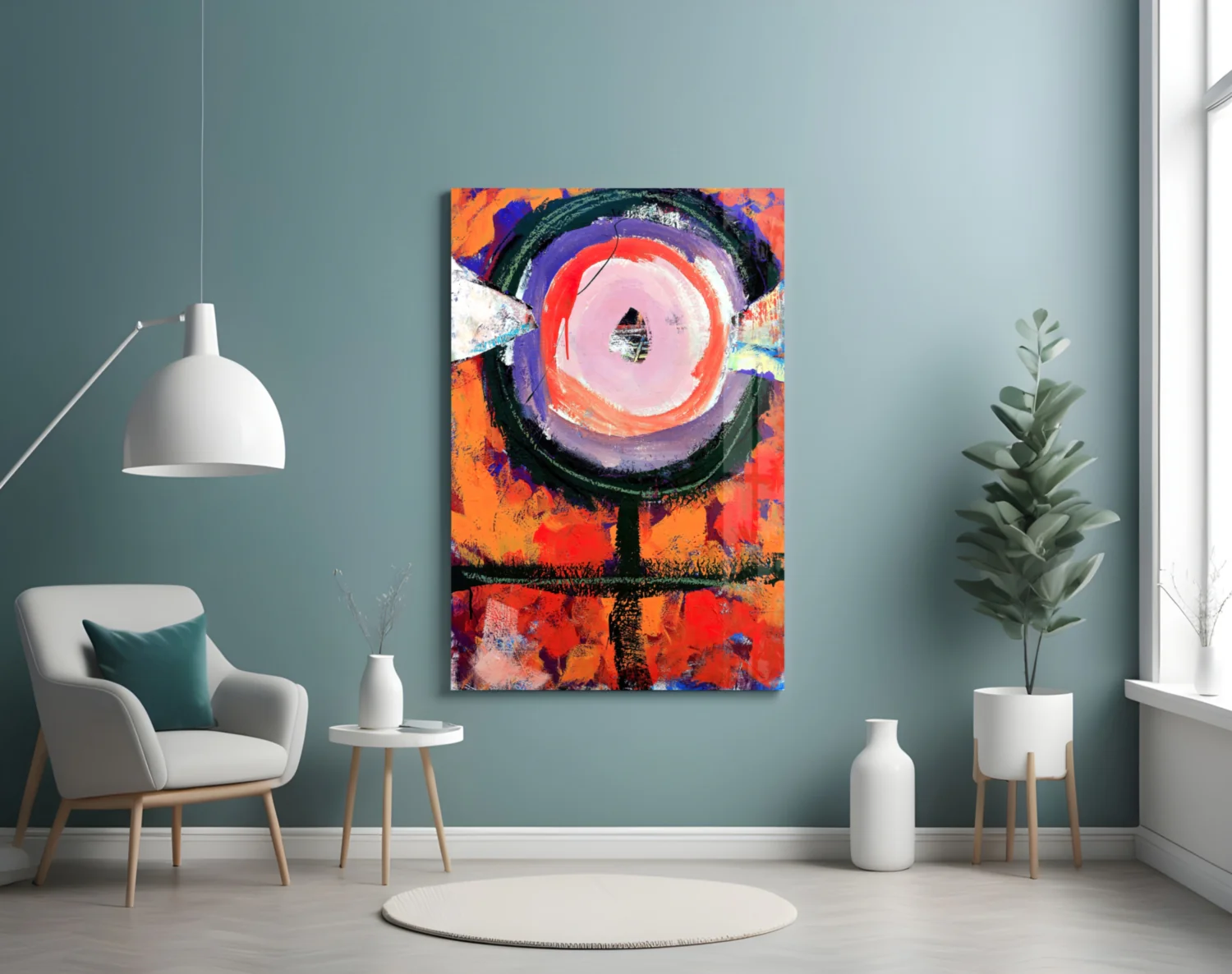 Abstract Glass Wall Art - Image 5