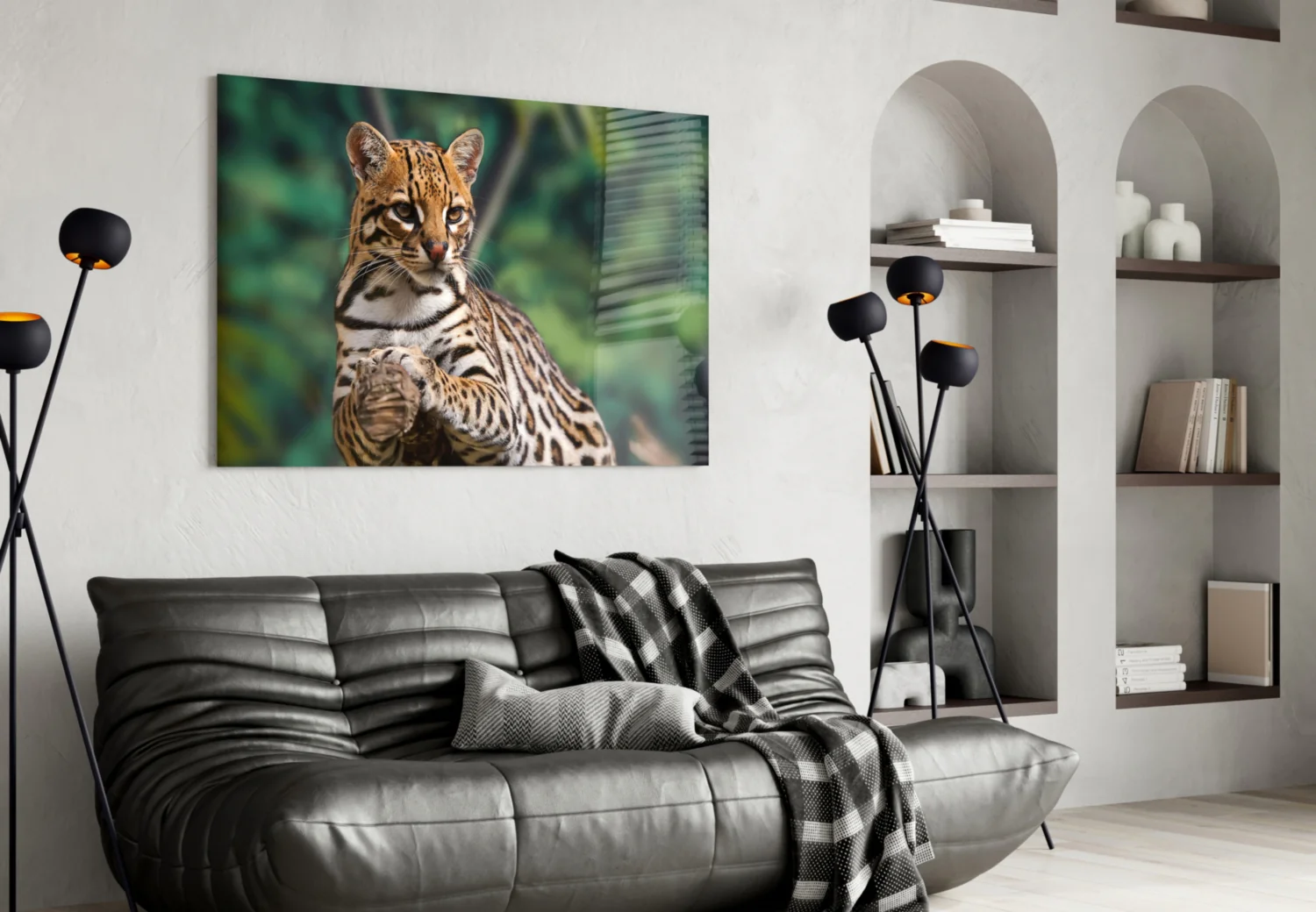 Cheetah Glass Wall Art - Image 5