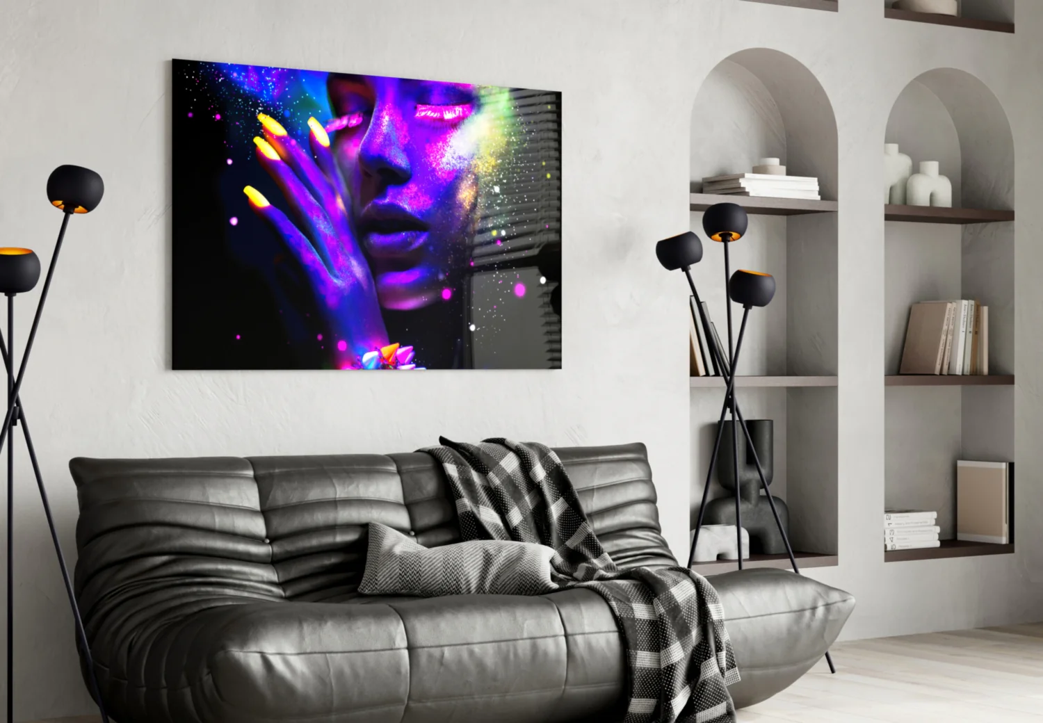 Neon Glass Wall Art - Image 5