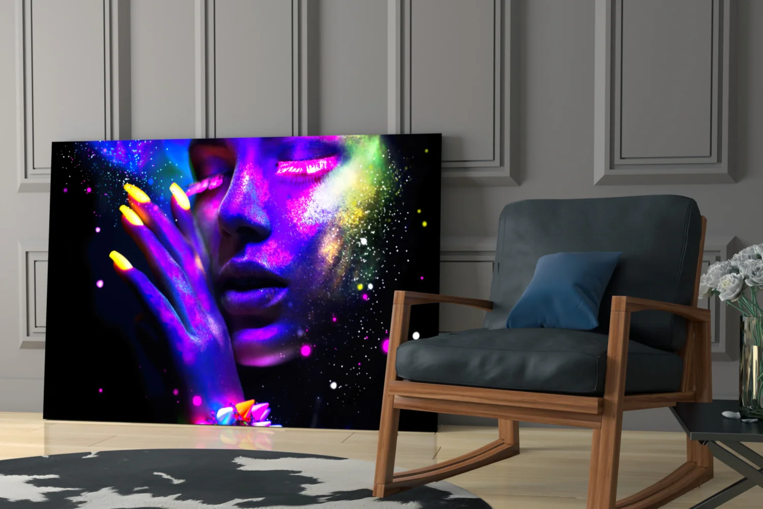 Neon Glass Wall Art - Image 7