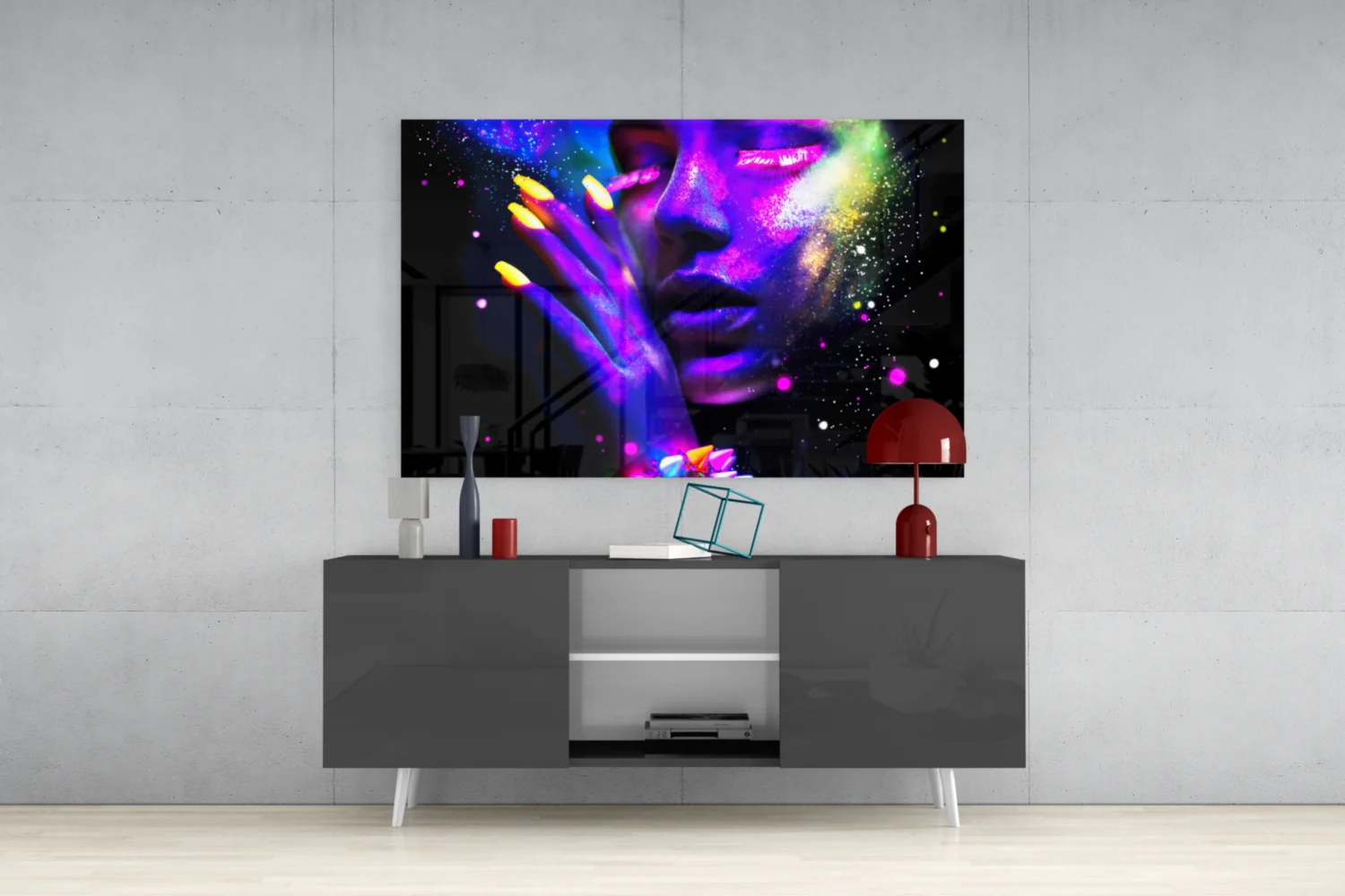 Neon Glass Wall Art - Image 9