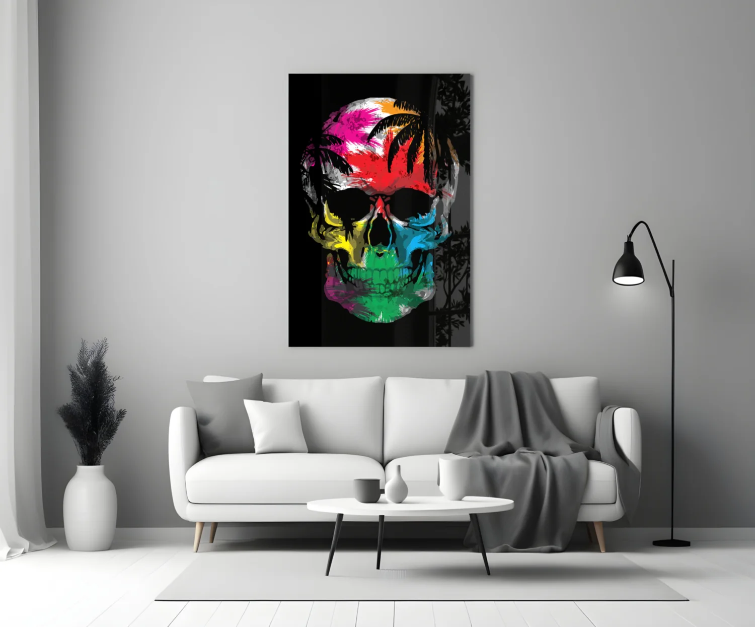 Skull Glass Wall Art - Image 4