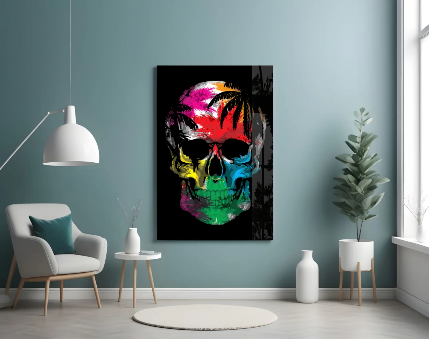 Skull Glass Wall Art - Image 5