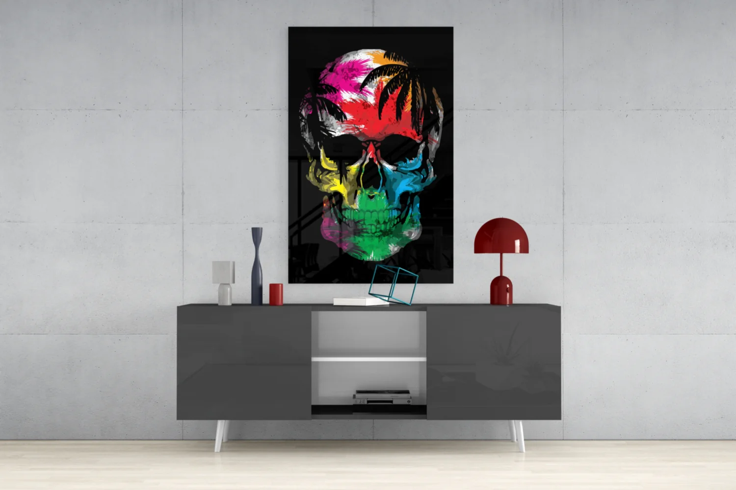Skull Glass Wall Art - Image 9