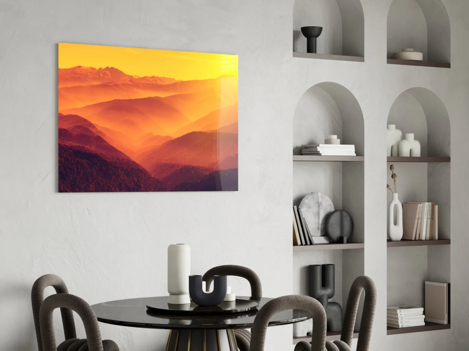 Warm Landscape Glass Wall Art - Image 6