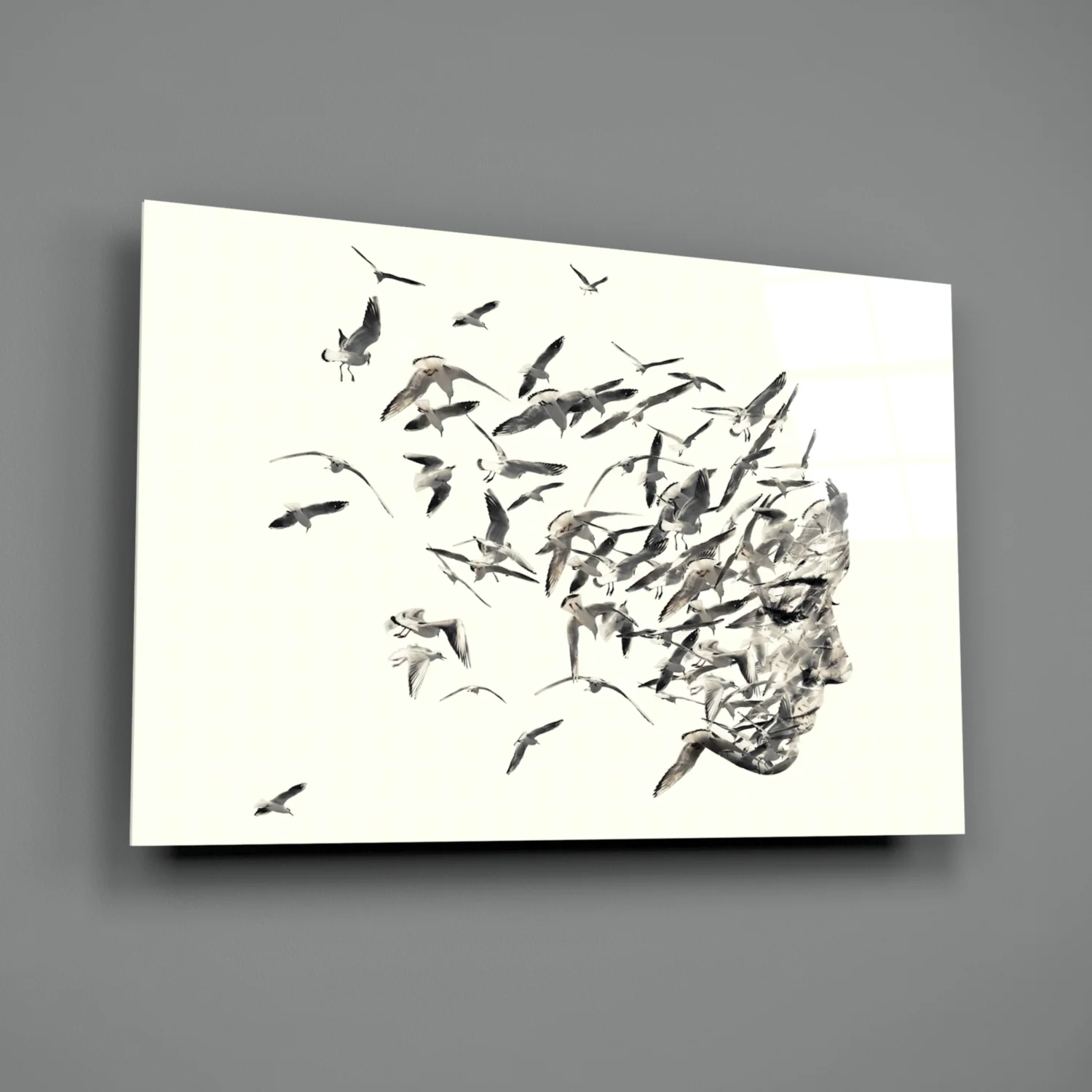 Free Thoughts Glass Wall Art - Image 3