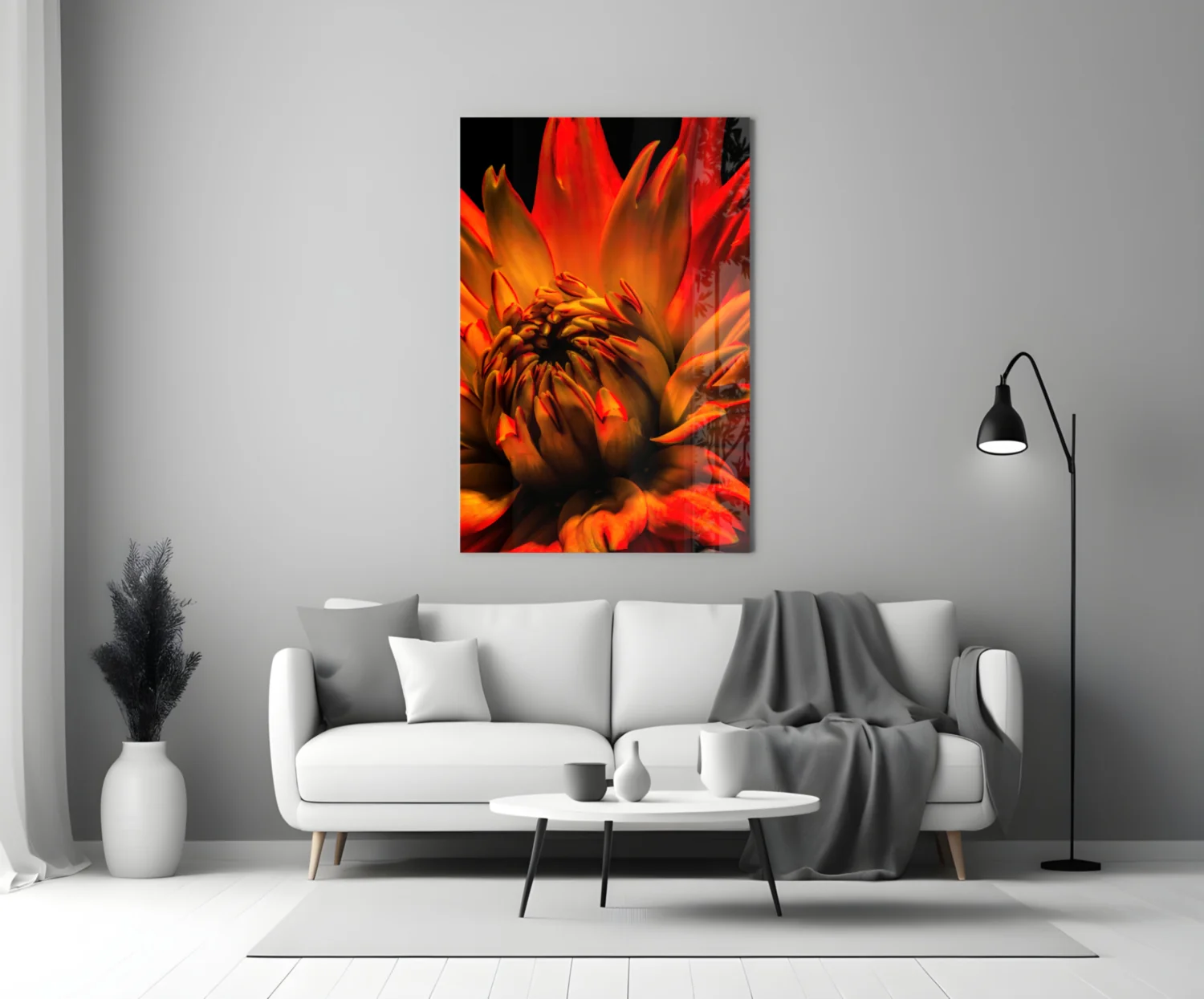 Flower Glass Wall Art - Image 4