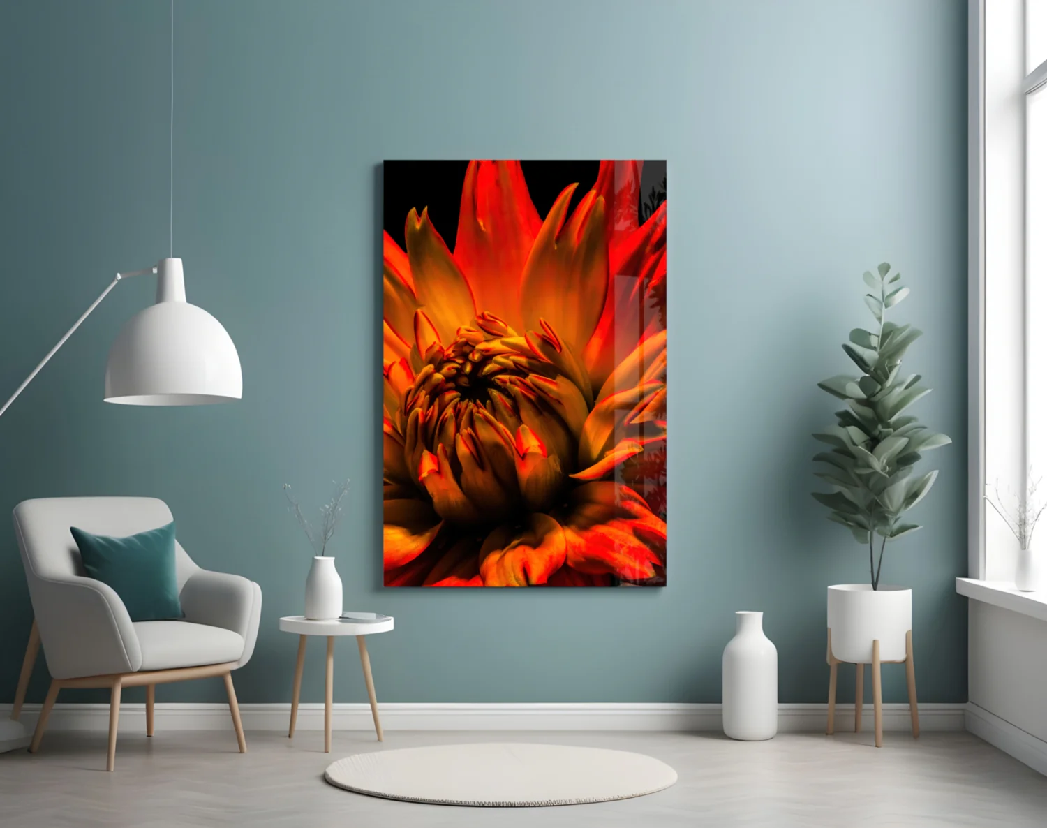 Flower Glass Wall Art - Image 5