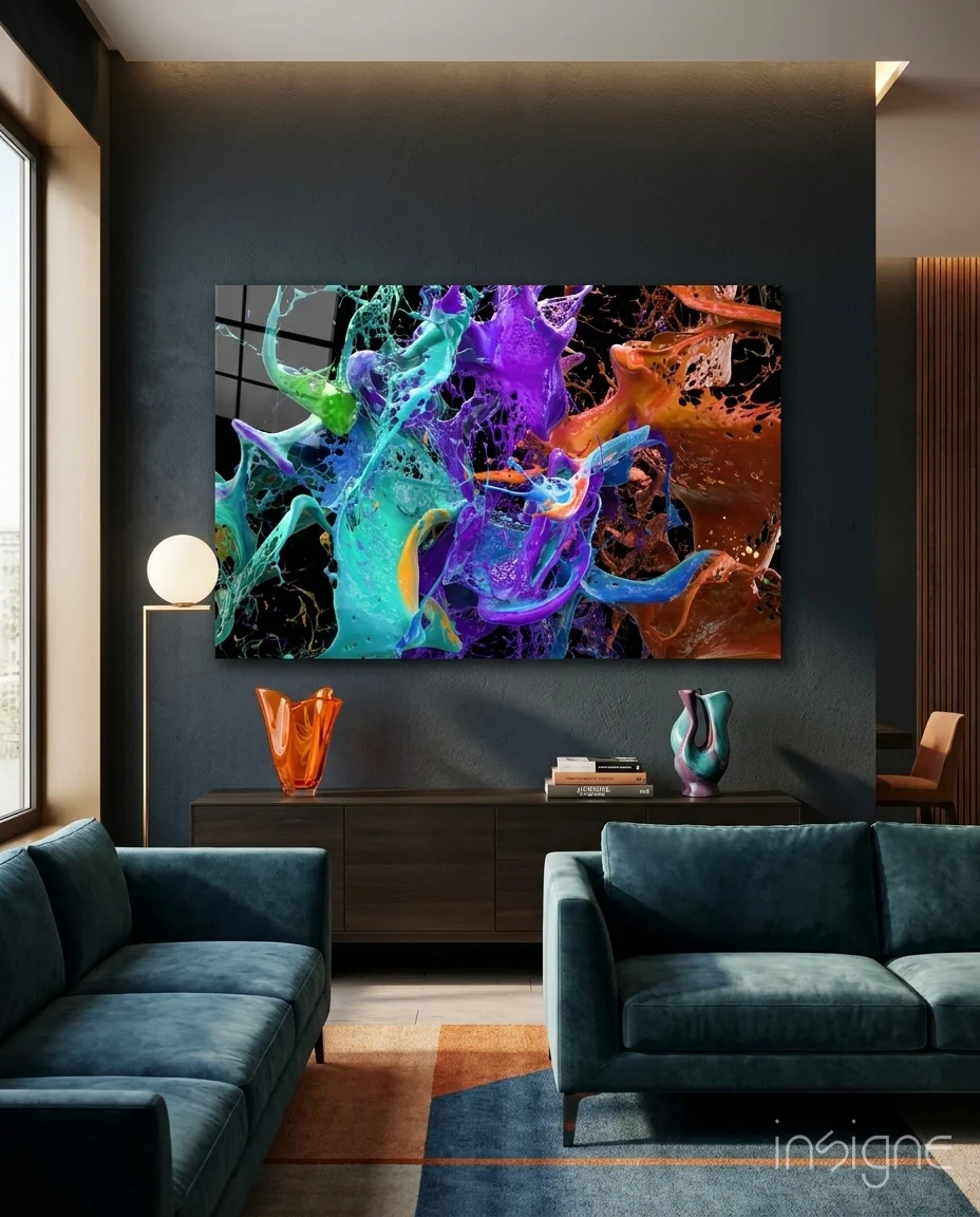 Colors Glass Wall Art