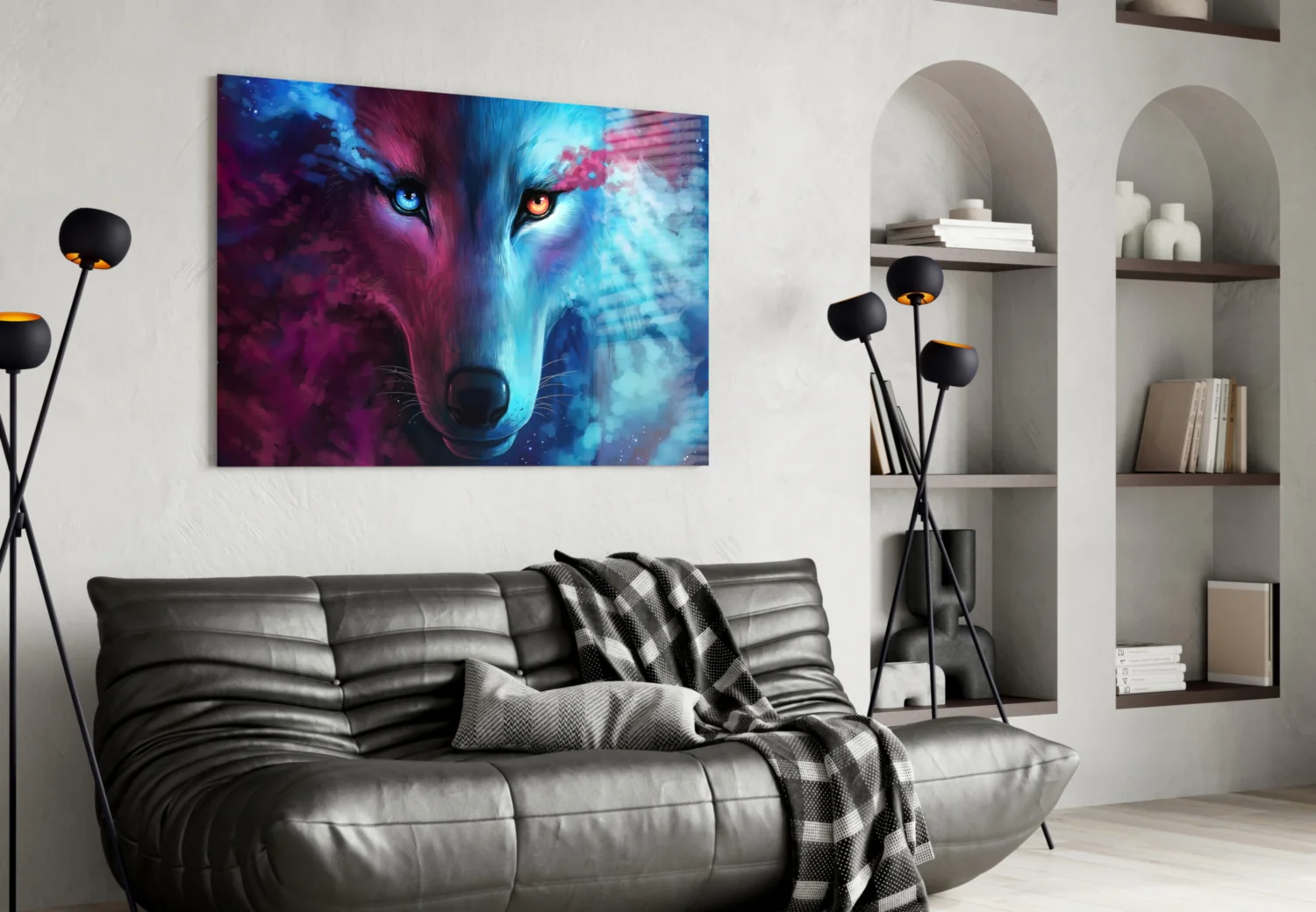 Wolf Glass Wall Art - Image 5