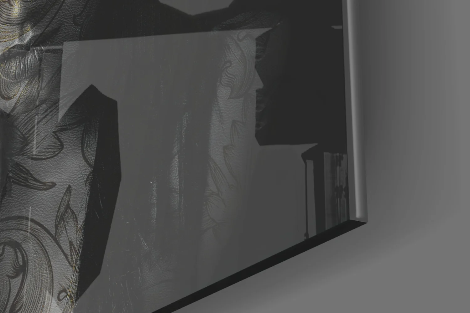Tattooed Woman Glass Wall Art - Image 8