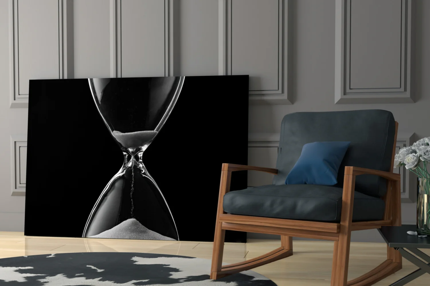 Hourglass Glass Wall Art - Image 7