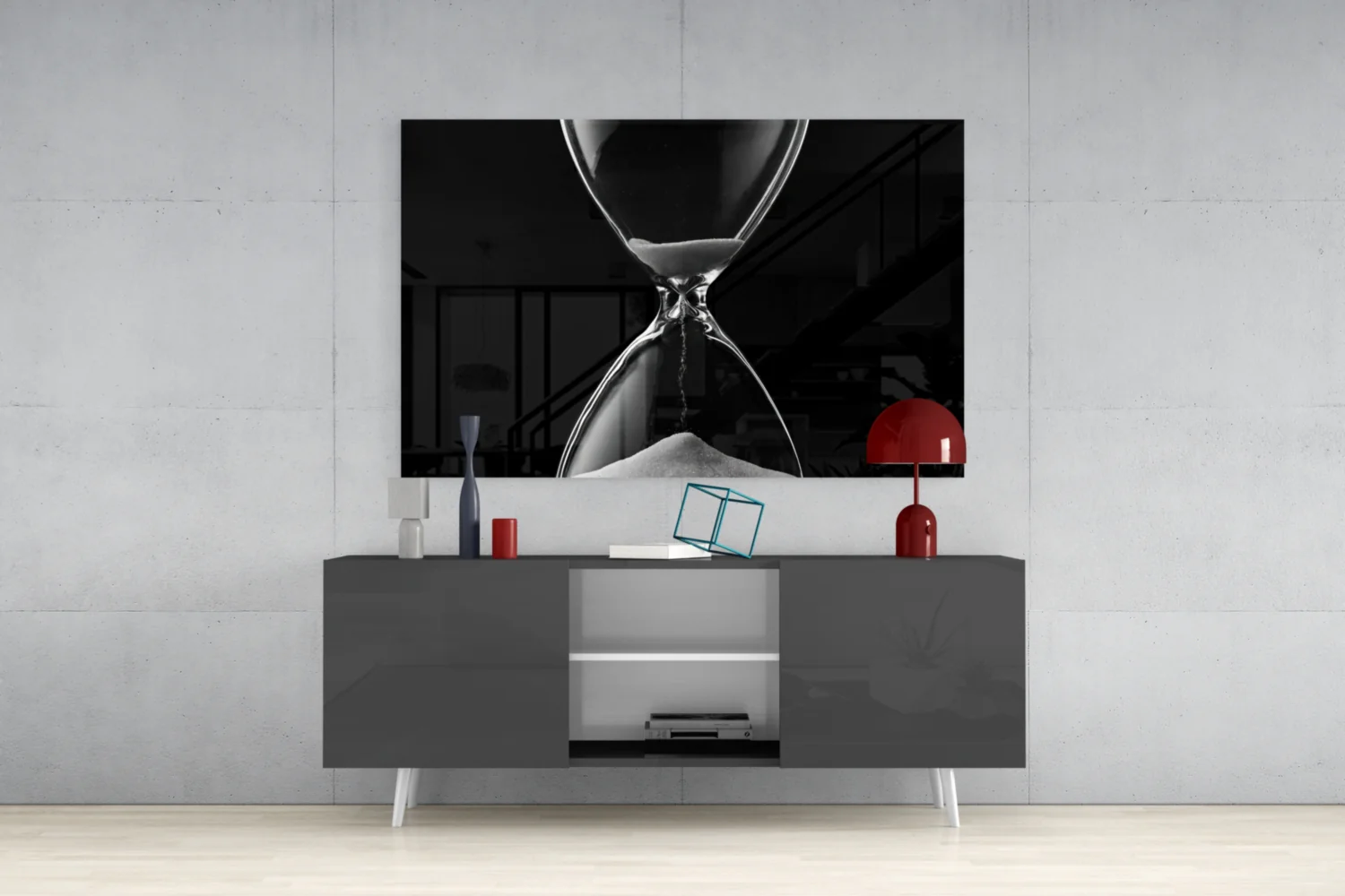 Hourglass Glass Wall Art - Image 9