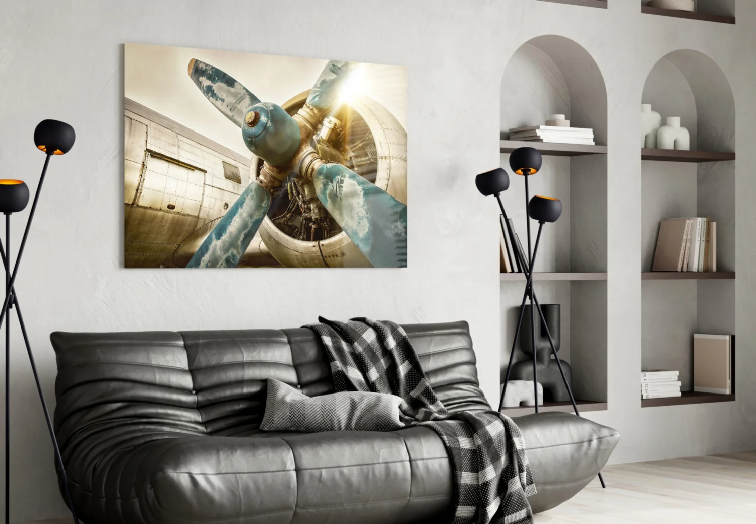 Airplane Glass Wall Art - Image 5